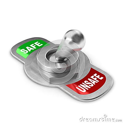 Unsafe Switch Concept Stock Photo