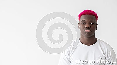 unsatisfied black man disappointment regret bad Stock Photo