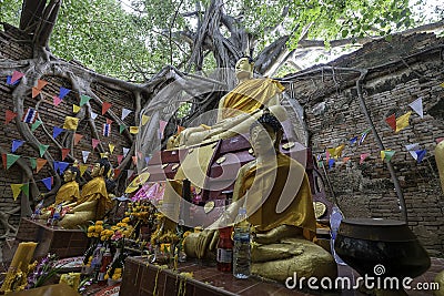 Unseen Thailand / Wat Sai Buri District Sing Buri /.Created since the Ayutthaya period Editorial Stock Photo