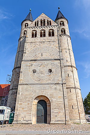 Unser lieben Frauen convent based in Magdeburg Stock Photo