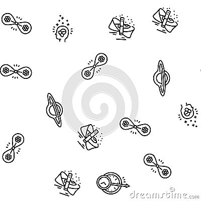 unsolved mysteries question seamless pattern vector Cartoon Illustration