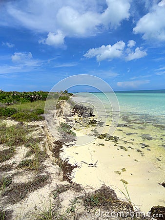 Unspoiled Beach Stock Photo