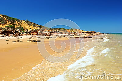 Unspoiled Beach, Western Australia Stock Photo