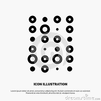 Unstructured, Data, Insecure Data, Science Line Icon Vector Vector Illustration