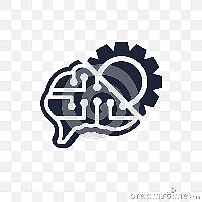 Unsupervised learning transparent icon. Unsupervised learning symbol design from Future technology collection. Simple element Vector Illustration
