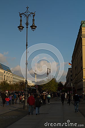 Unter den Linden, Berlin, Germany Editorial Stock Photo