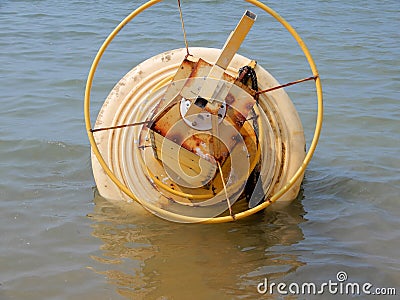 Untethered buoy Stock Photo