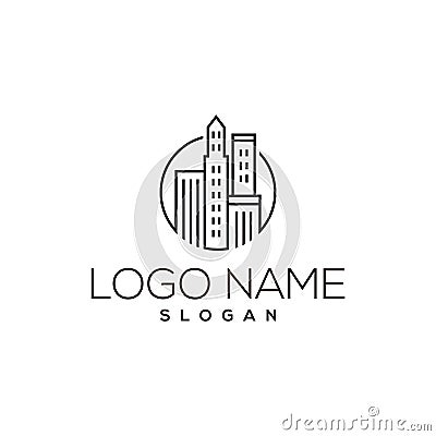 Building Abstract Logo Templete Vector Illustration