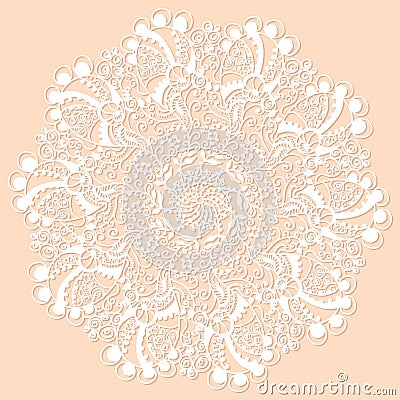 circular gentle ornament vector Vector Illustration