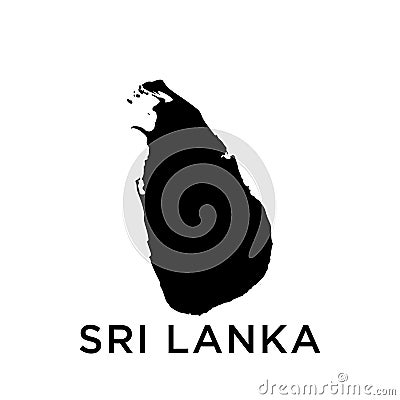 Sri Lanka map icon vector trendy Vector Illustration