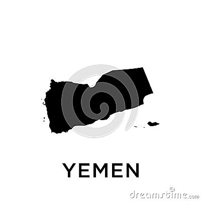 Yemen map icon vector trendy Vector Illustration