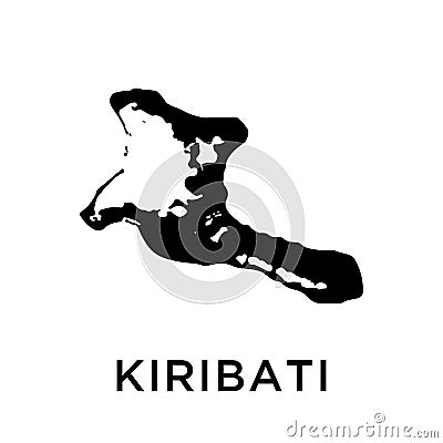 Kiribati map icon vector trendy Vector Illustration