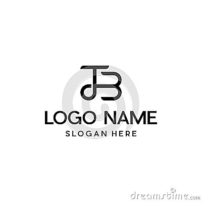 Letter TB Business Abstract Typography Simplicity Business Logo Vector Illustration