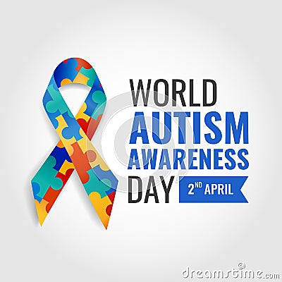 World autism awareness day. Vector Illustration