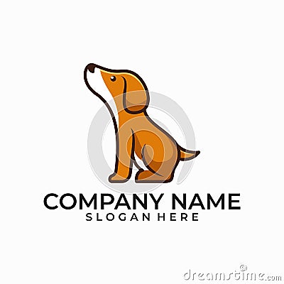 Dog illustration Designs vector template Vector Illustration