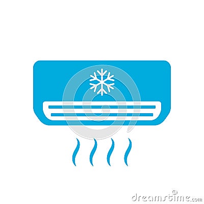 Air conditioner vector icon Vector Illustration