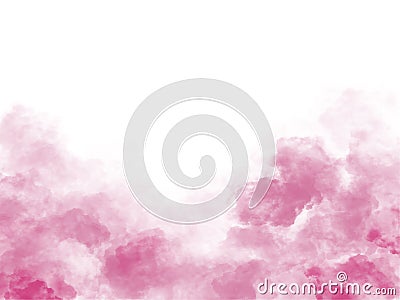 Pink sky clouds background valentines Stock Photo