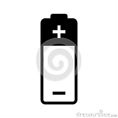 Battery vector icon Vector Illustration