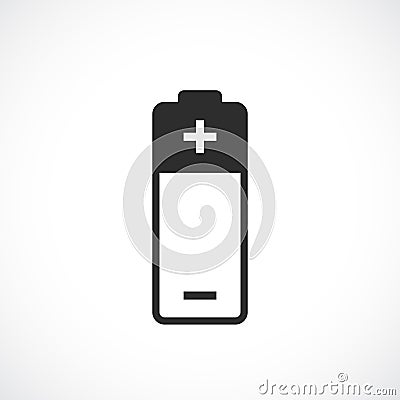 Battery vector line icon Vector Illustration