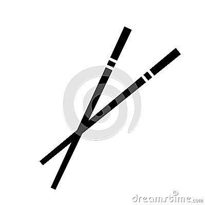 Chopsticks vector icon Vector Illustration