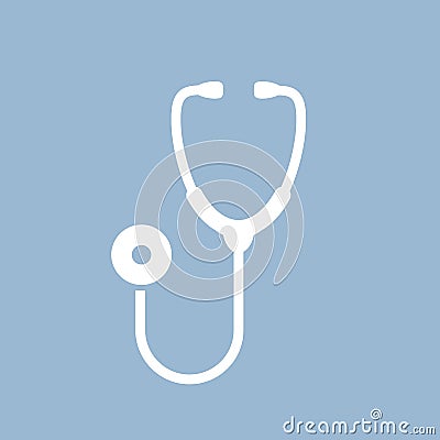 Doctor stethoscope vector icon Vector Illustration