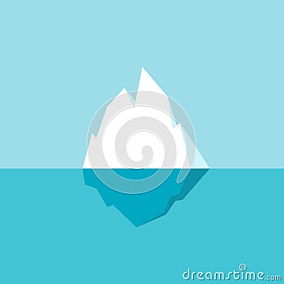 Iceberg vector icon Vector Illustration