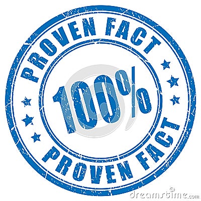 Proven fact vector stamp Vector Illustration