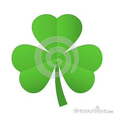 Trefoil shamrock icon Vector Illustration