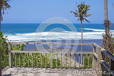 Untouched sandy beach Stock Photo