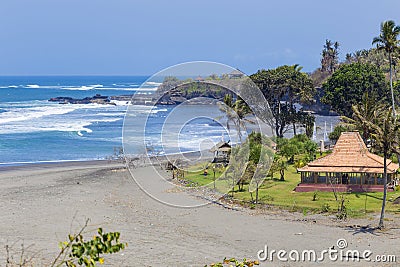 Untouched sandy beach Stock Photo