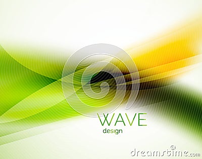 Unusual blur wave abstract background Vector Illustration