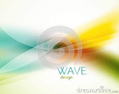 Unusual blur wave abstract background Vector Illustration