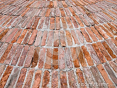 Unusual brick wall texture Stock Photo