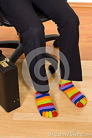 Unusual businessman Stock Photo