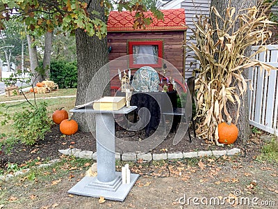 Unusual Halloween Decoration Stock Photo