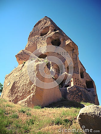 Unusual house Cappadocia, Turkey. Stock Photo