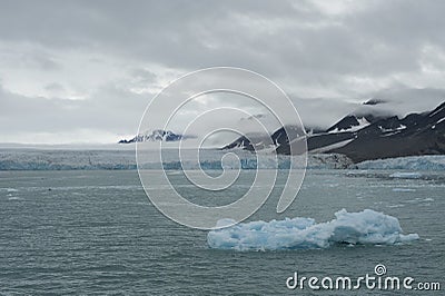 Unusual ice formation in Arctic sea Stock Photo