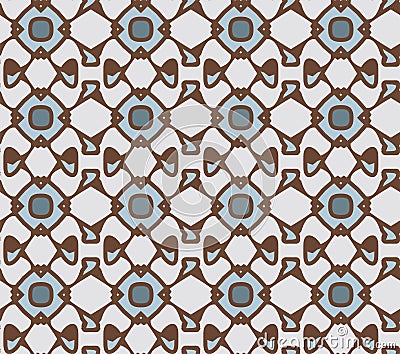 Unusual and simple abstract geometric pattern, vector seamless from abstract forms Vector Illustration