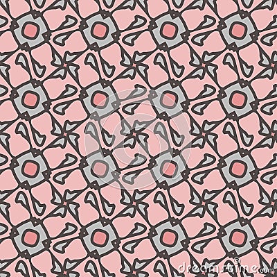 Unusual and simple abstract geometric pattern, vector seamless from abstract forms Vector Illustration