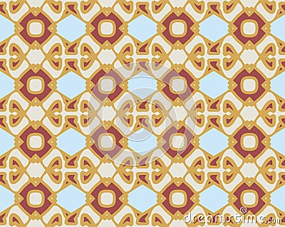 Unusual and simple abstract geometric pattern, vector seamless from abstract forms Vector Illustration