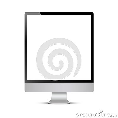 Unusual vector computer display Vector Illustration