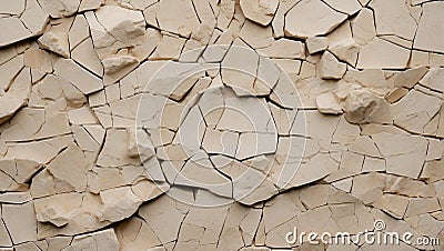 Rustic Elegance: Unveiling Limestone's Charm. AI generate Stock Photo