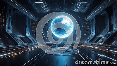 QuantumQuotient's Tomorrow Visionaries: DataEclipse Odyssey Unveiled. AI generate Stock Photo