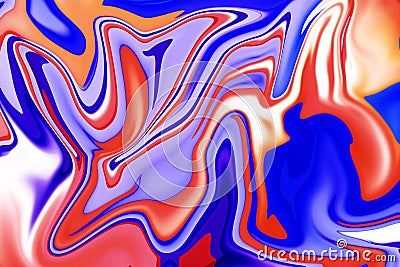 unveiling the beauty of fluid painting technique and acrylic vibrant colors in liquid paper marbling paint background with Stock Photo