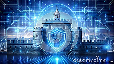 Unveiling the Digital Fortress: A Visual Exploration of Ethical Hacking and System Vulnerability Identification generative AI Cartoon Illustration