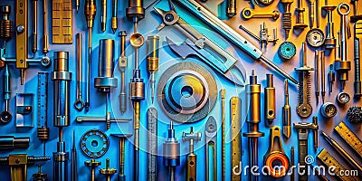 Unveiling the Intricate World of Precision Measurement Exploring CuttingEdge Tools Through Conceptual Imagery Stock Photo