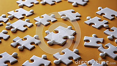 Unveiling the Missing Piece A Vibrant Exploration of Problem Solving and Completeness Through Macro Photography of Stock Photo