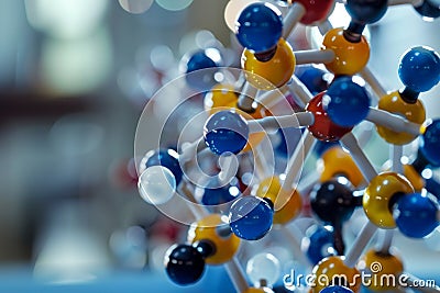 Unveiling molecular models to understand molecule structure and behavior for enhanced insights Stock Photo