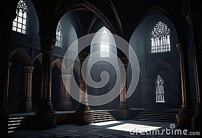 Unveiling the Secrets of the Gothic Temple Stock Photo