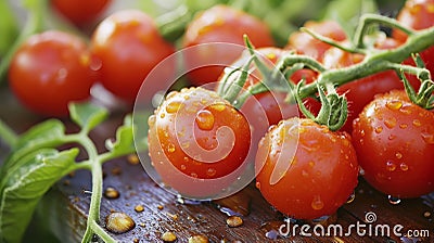 Unveiling the Vibrant Charm of Cherry Tomato Stock Photo